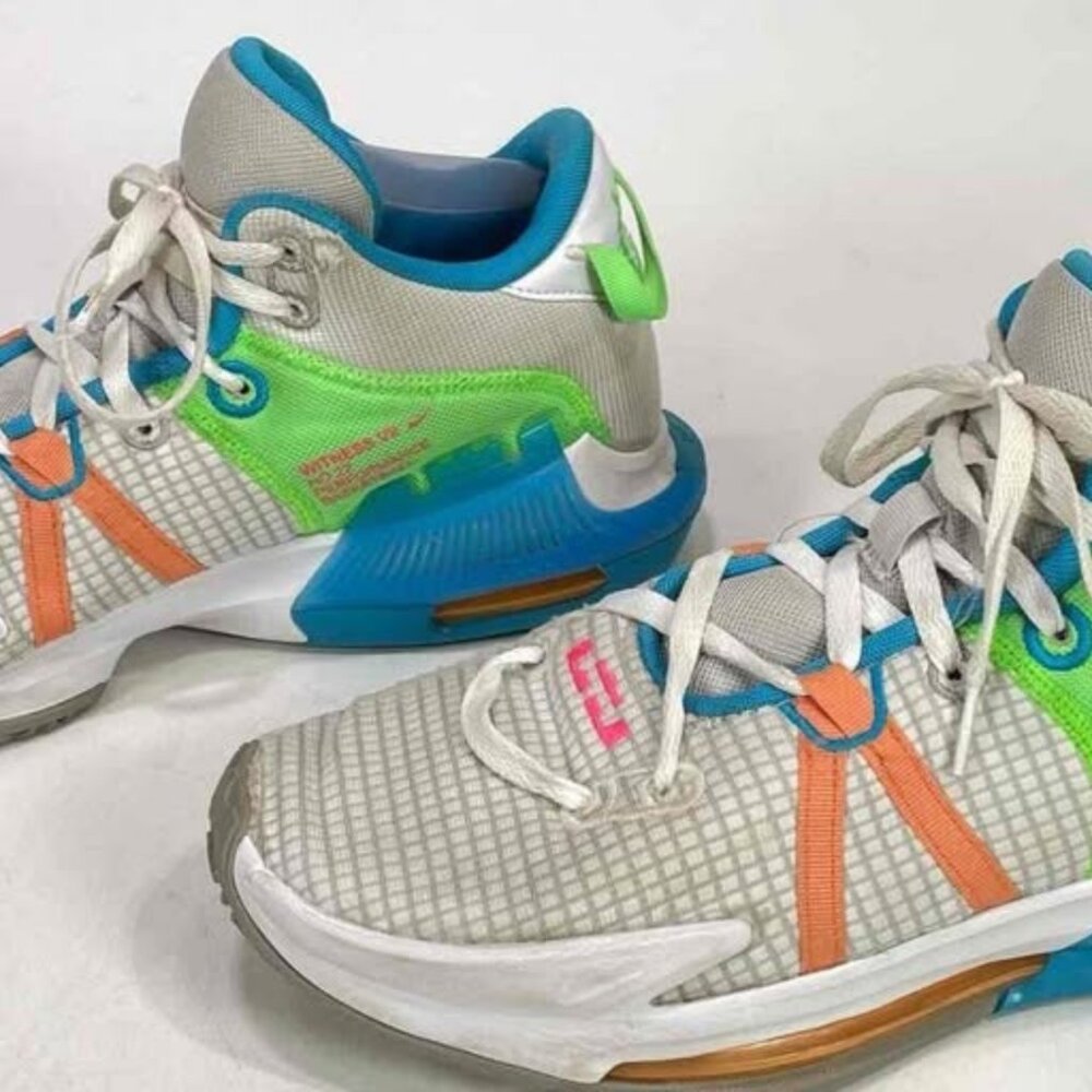 Size 13 - Nike LeBron Witness 7 Grey Fog Multi-Color